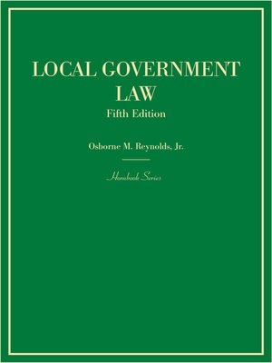 cover image of Local Government Law